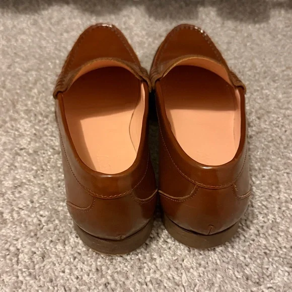 J Crew Winona Penny Loafers in Spazzolato Leather - Rich Caramel - Picture 3 of 6